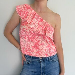 American Eagle One-Shoulder Ruffle Top